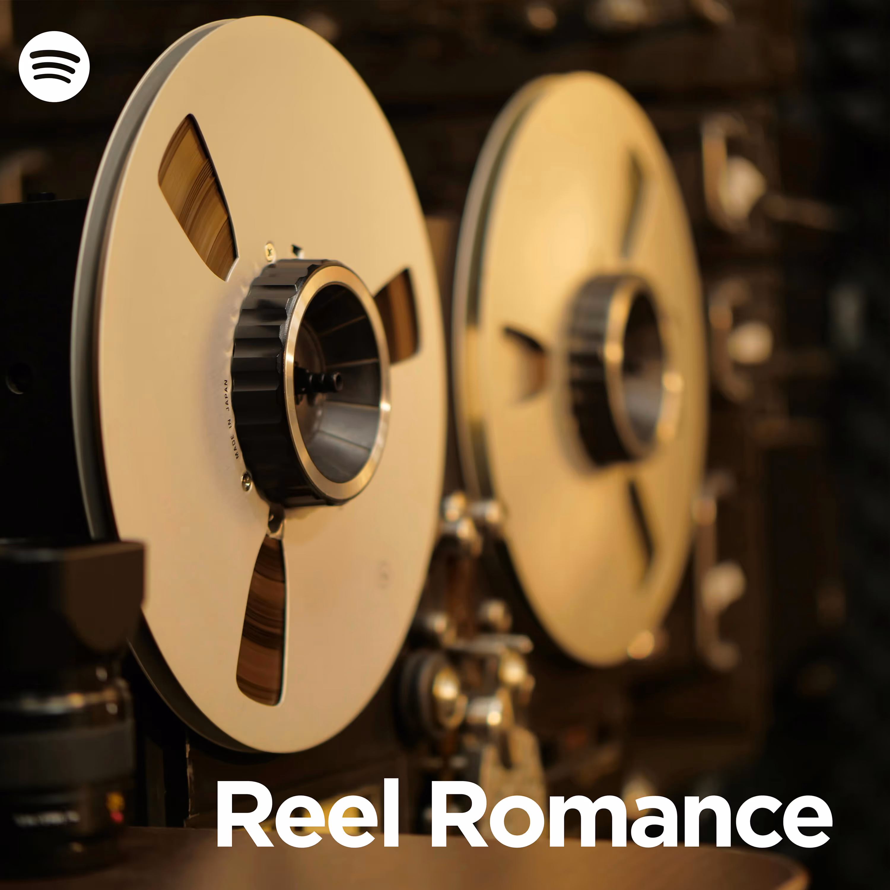 Cover art for the music playlist ‘Reel Romance’ curated by Arrow of Time 